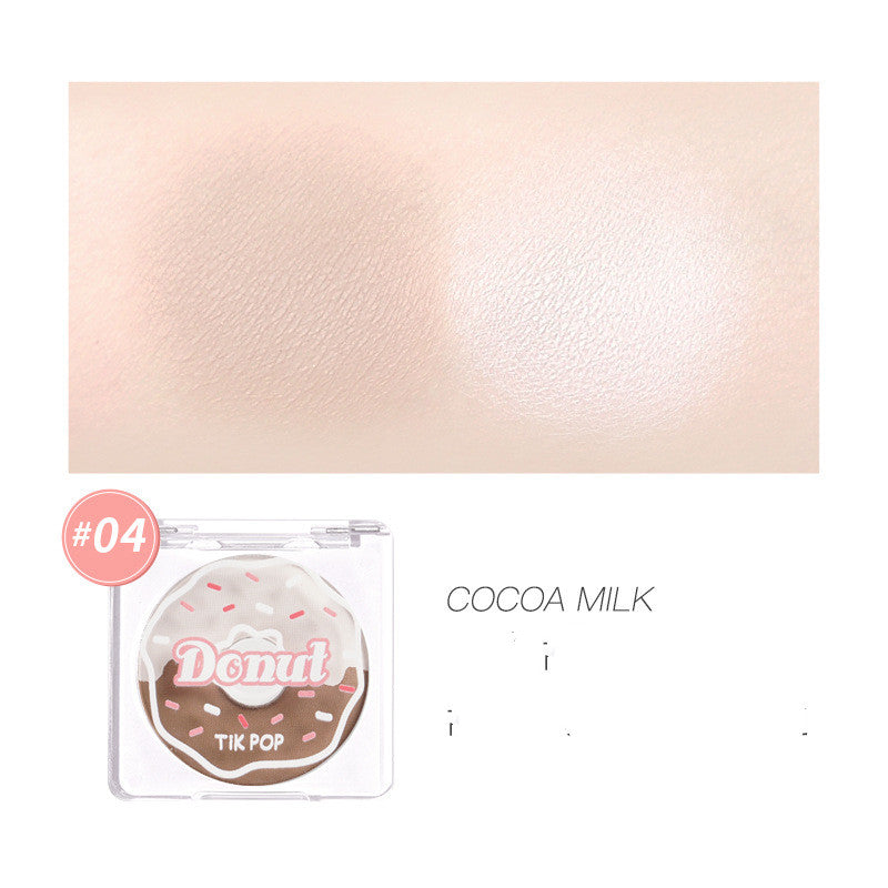 Donut Two-Tone Blush Highlighting Makeup Nude Makeup